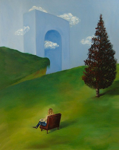 Share your art-chairs: Homage to MagritteOil on canvas 160X120cm