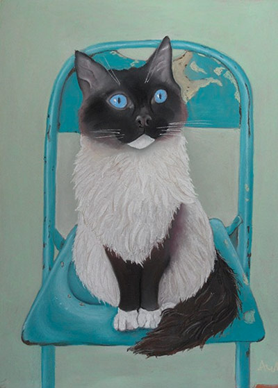 Share your art-chairs: Sapphire BleuA pastel drawing of this very flopsy 'Ragdoll' variety cat w