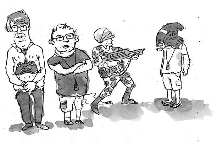 Navy Ilustration: Gamers