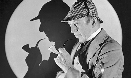 Actor dressed as Sherlock Holmes