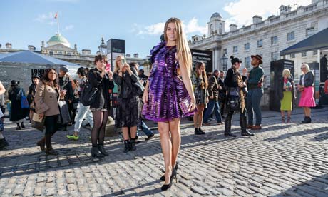 Cadbury dress, London fashion week, 16/09/13