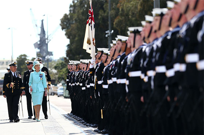 Fleet day three:  Governor-General Quentin Bryce is greeted 