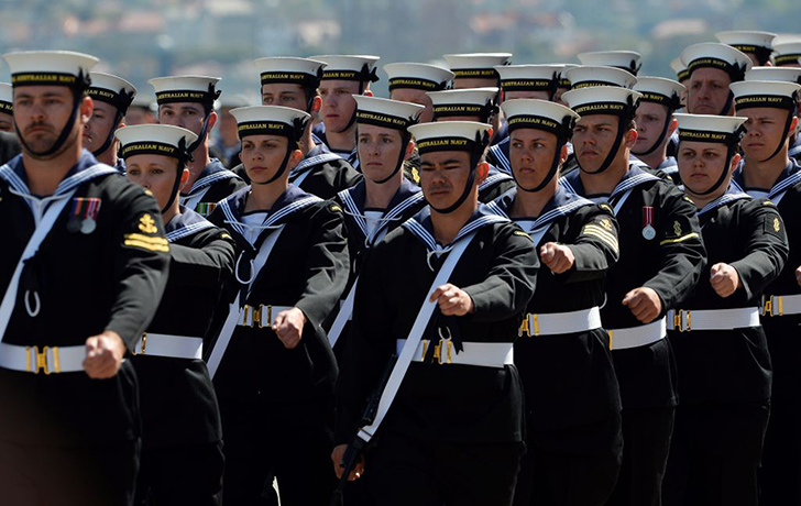 Fleet day three new: Australian Navy ceremonial guards arrive