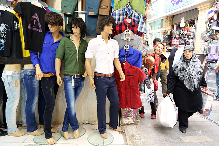 Iranian jeans: A shop selling jeans in Tajrish Bazaar