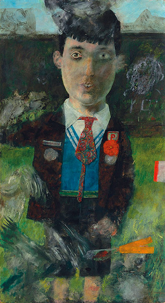 Pop art: Peter Blake, Boy with Pigeons, 1954 