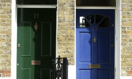 Front doors on London street