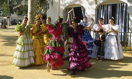 Flamenco dancers, Andulsia street