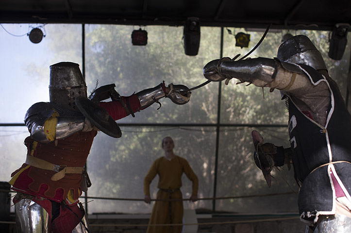 Knights of Jerusalem: Medieval history enthusiasts fight in the ring