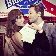 Derek Blasberg and Alexa Chung on Instagram