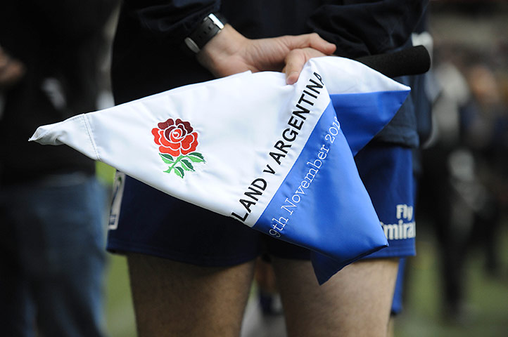 England v Argentina: A special flag for a touch judge