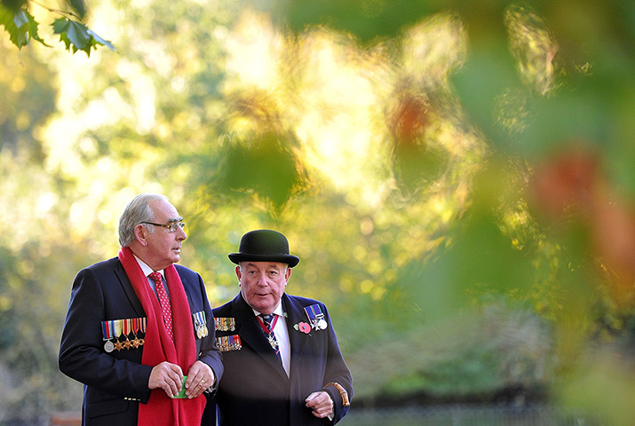 Weekend in pictures: London, England: Members of the Armed Forces and war veterans gather at Hor