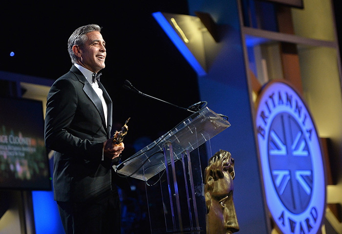 BAFTA LA awards: Honoree George Clooney, recipient of the Stanley Kubrick Britannia Award fo