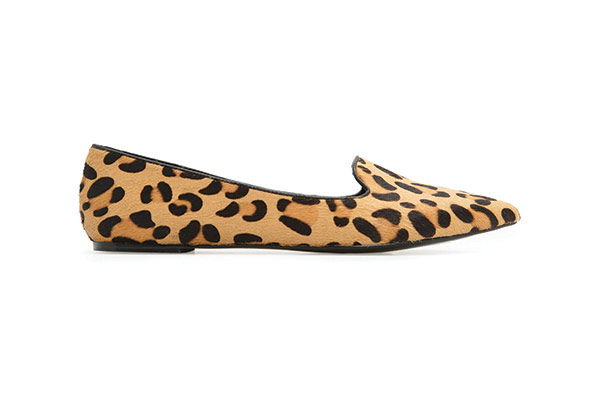 ballet flats & slippers: Best ballerina flats and slippers - leopard print furry slippers by Mango