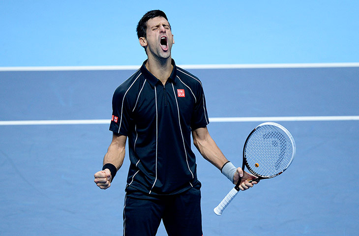 atp world final: Novak Djokovic takes the first set