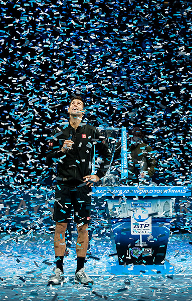 atp world tour final: Djokovic in confetti