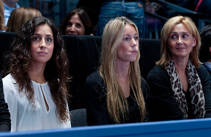 atp world tour final: Rafael Nadal's girlfriend, sister and mother