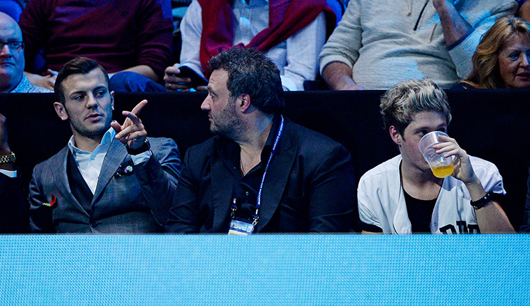 atp world tour final: Jack Wilshere and Niall Horan from One Direction