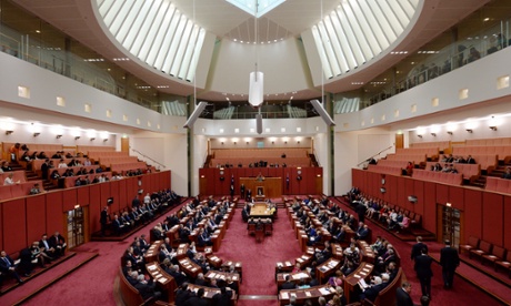 The 44th Parliament is officially opened by the Deputy of the Governor-General Robert French AC in the Senate chamber at Parliament.