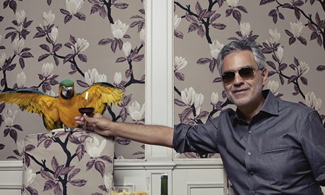 Andrea Bocelli at home in Forte dei Marmi, Tuscany. 