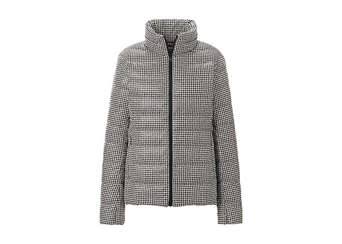 Puffer jackets : Padded coats - houndstooth print down fill jacket by Uniqlo