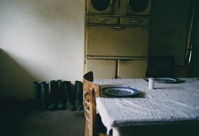East Anglia - Weekend: table and chair with plates inside room