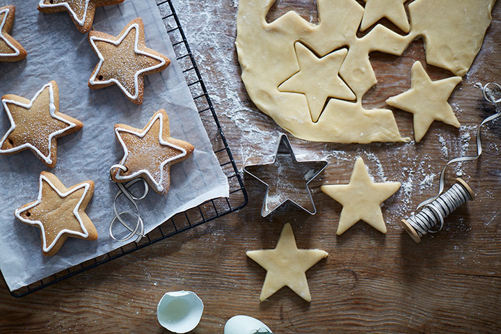 John Lewis Christmas: John Lewis: Christmas biscuits in the shape of stars