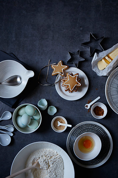 John Lewis Christmas: John Lewis: biscuit making with utensils, bowls