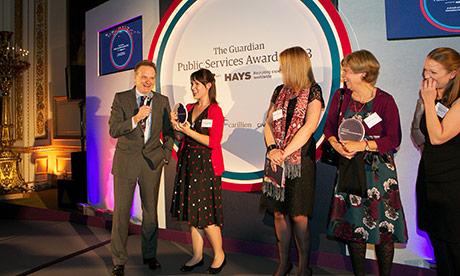 Public Services Awards: David Brindle with a team from Hampshire county council