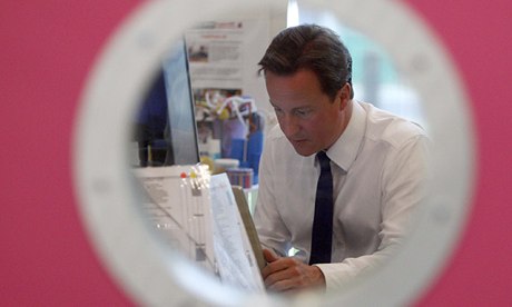 David Cameron online in 2009