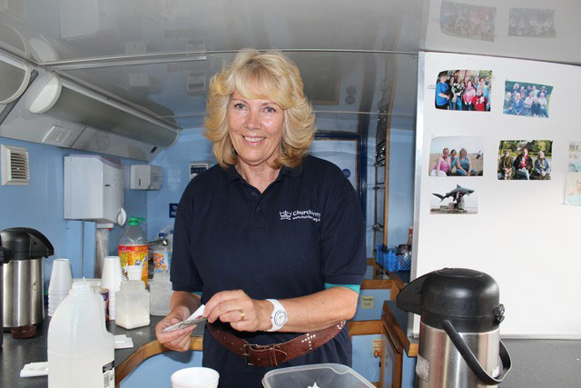 Church congregations: woman serving tea