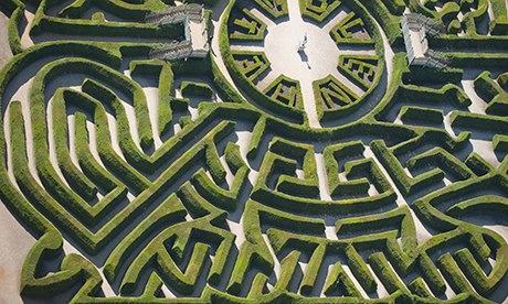 Hedge maze at Blenheim Palace