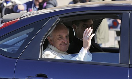 Pope Francis in Ford Focus