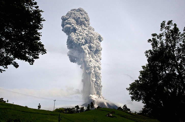 20 Photos: Mount Sinabung Erupts Again In Indonesia