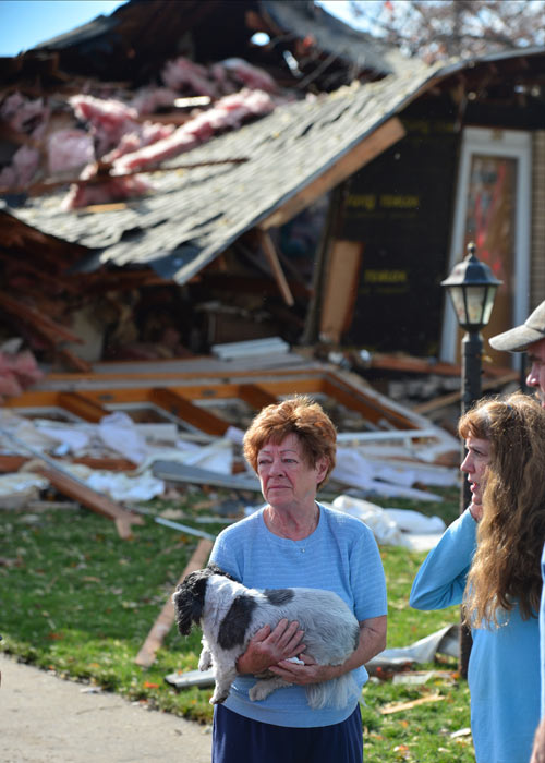 Shirley Wolf and her dog Sammy
