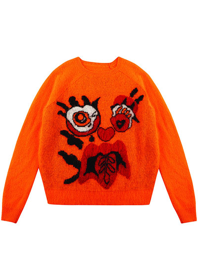 Meadham Kirchhoff : Orange jumper