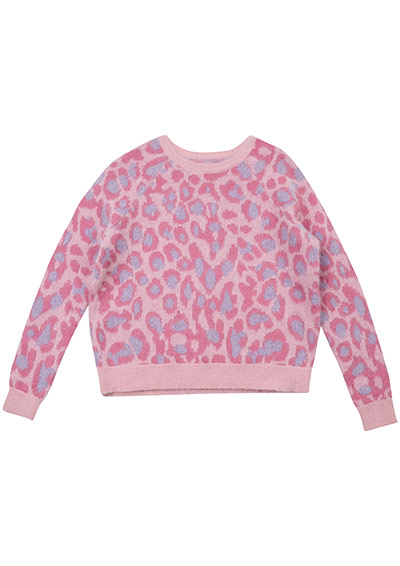 Meadham Kirchhoff : Pink leopard print jumper