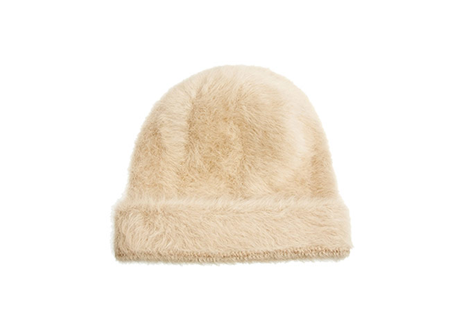 Winter hats: Winter hats - cream angora beanie by ASOS