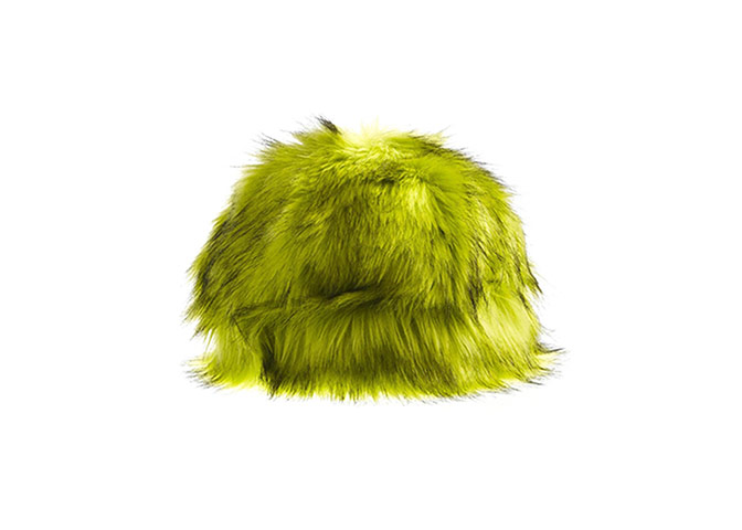 Winter hats: Winter hats - lime green faux fur hat by River Island