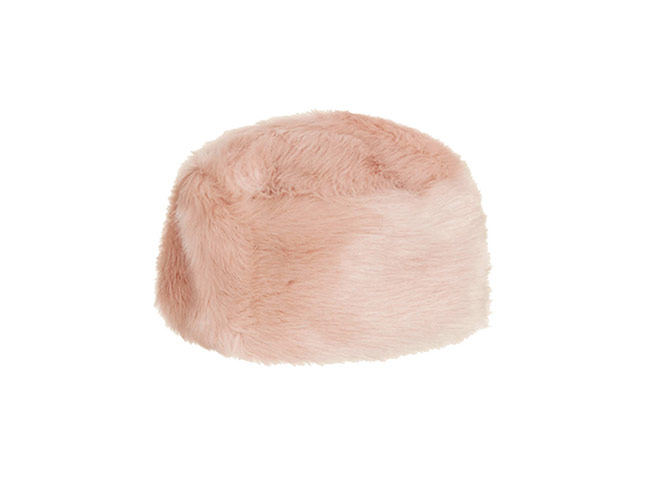 Winter hats: Winter hats - peach faux fur cossack hat by Topshop