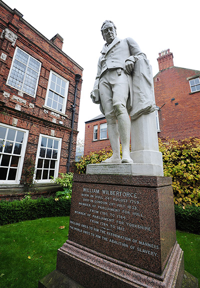 Hull city of culture: William Wilberforce statue in Hull