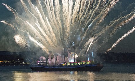 Derry Londonderry Return of Colmcille fireworks
