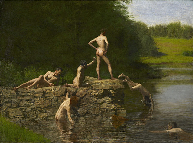 JFK Art: Swimming, 1885 