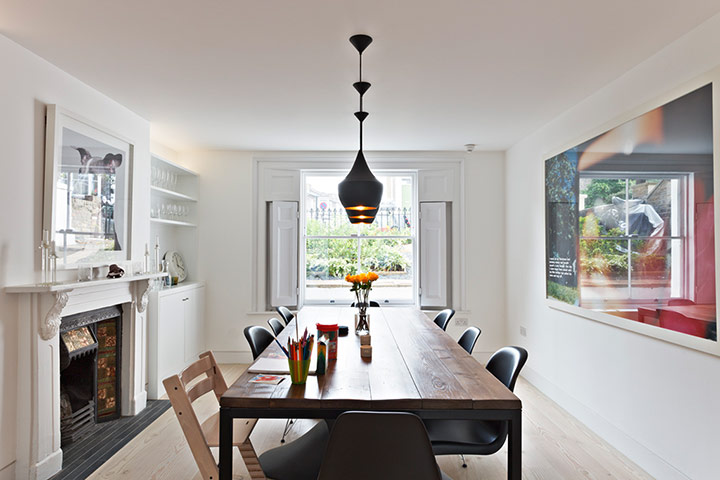 Homes - Lighten Up: interior of dining room