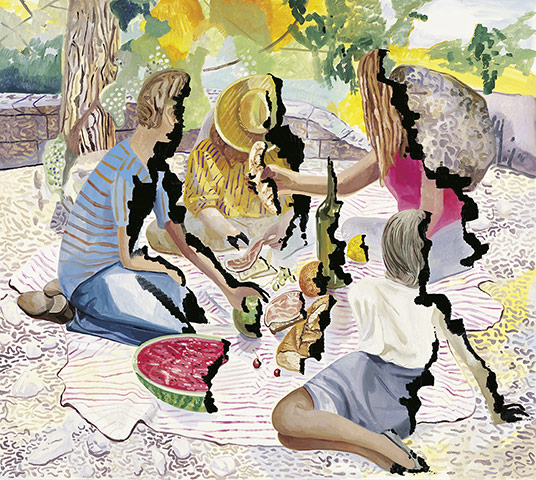 Body Language exhibition: Singed Picnic by Dana Schutz