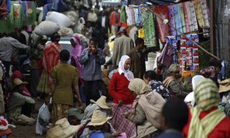 Merkato market in Addis Ababa, Ethiopia