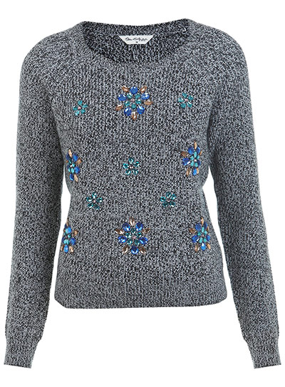 Embellished knitwear: : Embellished knitwear: key fashion trends of the season – in pictures