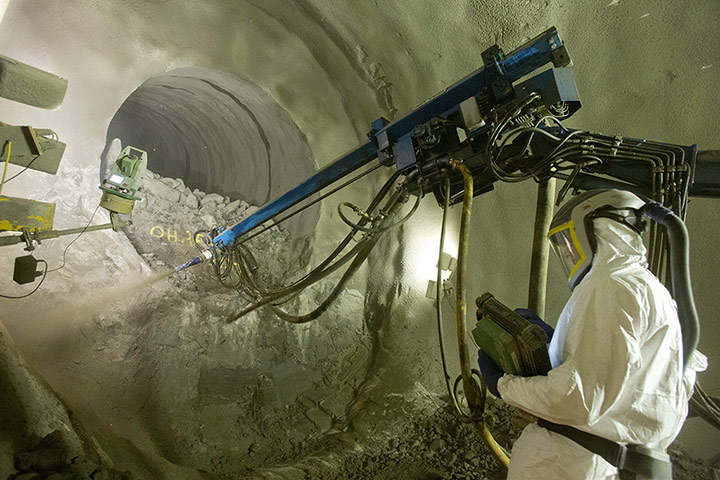 Crossrail: Spray Concrete Lining works 