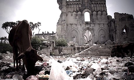 The ruins of Mogadishu cathedral in Dirty Wars