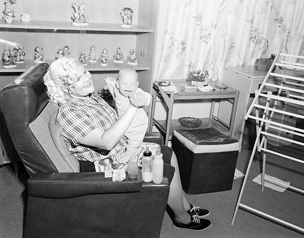 Big Picture - Revising : black and white photo of woman holding baby