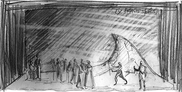 Linbury Prize 2013: Florence de Mare's design for Il furioso #1